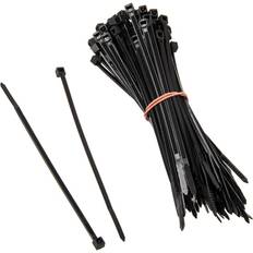 Black PA 66 Plastic Cable Ties 2.5mm x 100mm 100 Pack