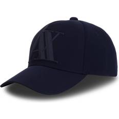 Armani Exchange Headgear Armani Exchange AX mens 3d Rubber Ax Tonal Logo Hat Baseball Cap, Navy, One