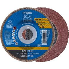 Power Tool Accessories Pferd Polifan PFC 115 A80 PSF Steelox- you get 10