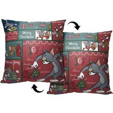 Pillows The Northwest Wb And Jerry Christmas 18X18 Printed Complete Decoration Pillows Red (45.72x45.72cm)