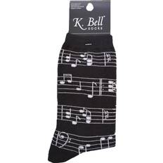 Socks Women's Making Music Crew Socks Black 4-10