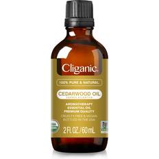 Cliganic Cedarwood Essential Oil 100% Pure Natural for Aromatherapy Diffuser Non-GMO Verified