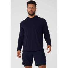 Men - Yoga Sweaters Men's Core Runner Hooded Top Navy Navy