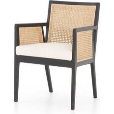 Linen Armchairs Four Hands Antonia Cane Armchair