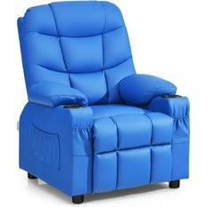 Kid's Room Bed Bath & Beyond Kids Recliner Chair PU Leather Cup Holder