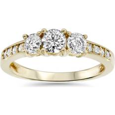 Gold - Solitaire Rings Pompeii3 1ct Stone Diamond Engagement Ring 14K Yellow Gold