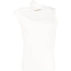 Polyamide - Unisex Tank Tops Y/Project Y/Project Triple Collar ribbed tank top unisex Polyamide White