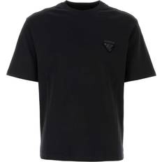 Oberteile Prada Black Cotton T-Shirt Black