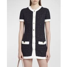 Valentino Blåa Klänningar Valentino VGold Sequined Tweed Minidress - Blue