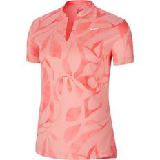 Polo Shirts Nike Golf Dri-FIT Victory Print Womens 668 PINK GAZE