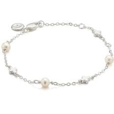 Children Bracelets Molly London Child Sterling Silver Pearl & Cross Bracelet Keepsake Gift Baptism Jewelry Girls Jewelry