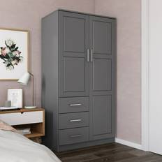 Gray Wardrobes Bed Bath & Beyond Palace Imports Inc. Palace Armoire Wardrobe