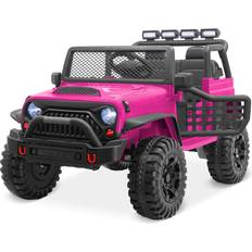 Kidzone 12V Kids Electric Ride On Truck Car, 4-Wheeler Suspension Pink