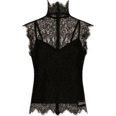 Silkki Topit Dolce & Gabbana Sleeveless Chantilly lace top