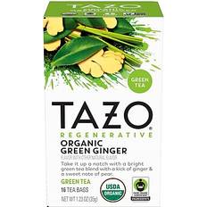 Tea Tazo Organic Green Ginger Herbal Tea Bags 16 Tea