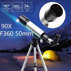 IPRee 90X F36050M 50mm Monocular Telescope Astronomical Refractor Telescope Refractive Eyepieces Tripod Beginners 2.800 Arc Seconds