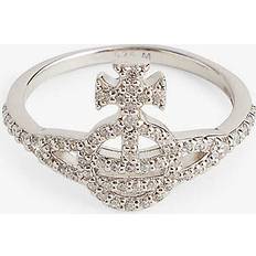 Rings Vivienne Westwood Calliope ring PLATINUM-WHITE-CZ