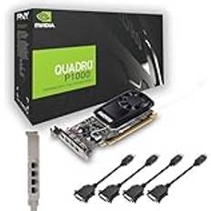 Nvidia Quadro Graphics Cards PNY Nvidia Quadro P1000 4GB GDDR5 Mini DisplayPort Low professionellt grafikkort