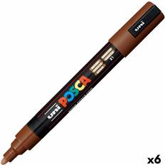 Posca Felt-tip pens PC-5M Brown 6 Units