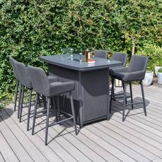 Malay Deluxe Ibiza 7 Outdoor Bar Set, 1 Table incl. 6 Chairs