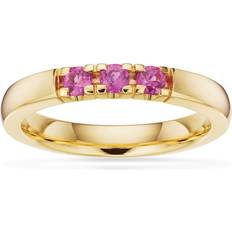 Scrouples Grace Karat Guld Ring med Pink Safir