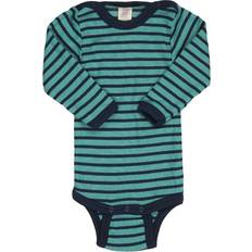 Engel Kinderbekleidung Engel Langarm-Body STRIPES mit Seide in eisvogel/marine blau 86/92