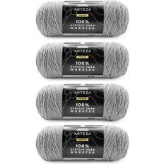 Arteza Acrylic Yarn 4 x 200-g Skeins of Worsted Yarn