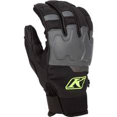 Klim Inversion Pro Snowmobile Gloves, black-grey-yellow