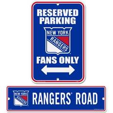 Mustang Drinkware New York Rangers Parking & Street Sign Set