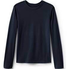 T-shirts Lands' End School Uniform Girls Long Sleeve Essential T-shirt