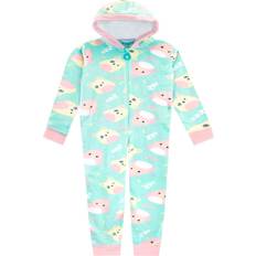 Turquoise Jumpsuits Children's Clothing Squishmallows Squishmallows Girls Fleece Onesie Sizes to