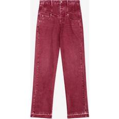 Rouge Jeans Isabel Marant Pantalon Noemie - Femme - Bordeaux