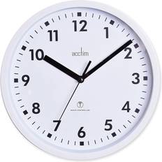 White Wall Clocks Acctim Nardo Controlled 200mm Wall Clock