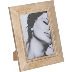 Beige Photo Frames BigBuy Home Beige Wood Crystal Photo Frame