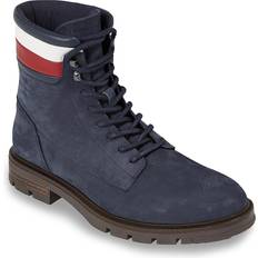 Blu - Uomo Stivaletti alla Caviglia Tommy Hilfiger Corporate Nubuck Boot FM0FM04801 - Blu