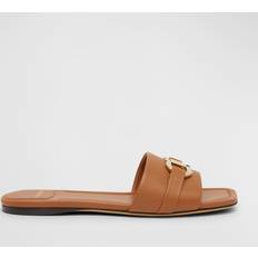 Ferragamo Hjemmesko & Sandaler Ferragamo Læder Sandaler Med Firkantet Tå - Brun