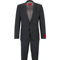 HUGO Slim-fit suit in performance-stretch wool blend Dark Grey