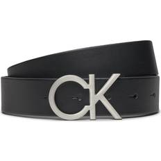 Calvin Klein Skärp Calvin Klein Leather Logo Belt BLACK