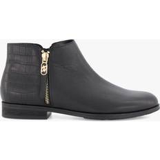 Dune London Boots Dune London 'Pond' Leather Ankle Boots Black