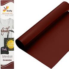 Firefly Craft Regular Maroon Heat Transfer Vinyl Sheet Maroon HTV Vinyl Maroon Iron On Vinyl for Cricut and Silhouette Heat Press Vinyl for Shirts 12" x 20"