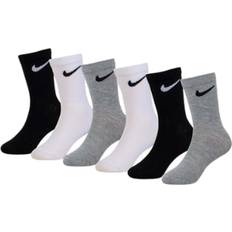 Strømper Børnetøj Nike 6 Pack Of Crew Socks - Grå/Meleret/Sort/Hvid