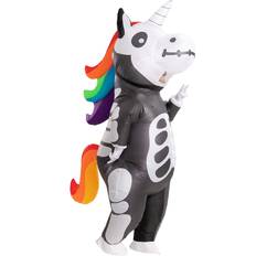 Inflatable Adult Skeleton Unicorn Costume