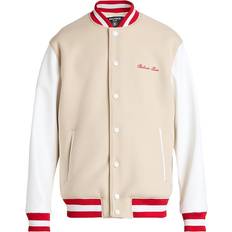 Beige - Læderjakker Balmain Signature Bomber Jacket beige