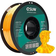 eSUN Silk PLA Filament 1.75mm, Silky Shiny 3D Printer Filament PLA, Dimensional Accuracy 0.05mm, 1KG Spool 2.2 LBS 3D Printing Filament for 3D