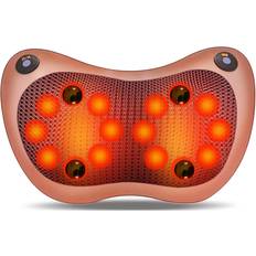 Electric Lumbar Neck Back Massage Pillow Massager Kneading Cushion Heat Home Car
