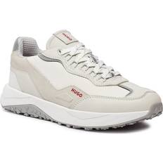 HUGO Kane Leather Faux Leather Trainers - White