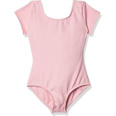 L Bodysuits Capezio Team Basics Short Sleeve Leotard Girls