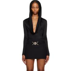 Versace Shapewear & Under Garments Versace Black Hooded Bodysuit 1B000 Black IT