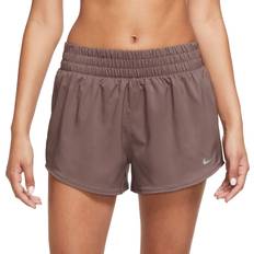 Nike Purple Shorts Nike One Dri-FIT Mid Rise Brief Lined Shorts - Dusty Pink/Blue