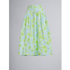 Clothing Marni Blue Graphic Midi Skirt PAB24 IT